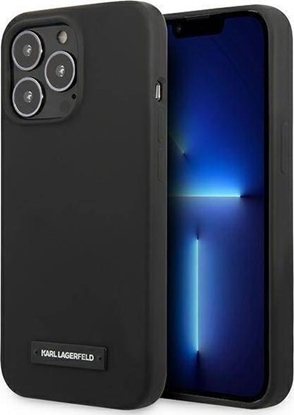 Attēls no Karl Lagerfeld Karl Lagerfeld KLHCP13LSLMP1K iPhone 13 Pro / 13 6,1" hardcase czarny/black Silicone Plaque