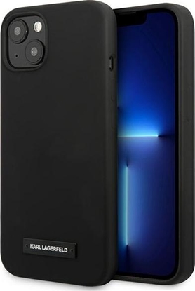 Attēls no Karl Lagerfeld Karl Lagerfeld KLHCP13SSLMP1K iPhone 13 mini 5,4" hardcase czarny/black Silicone Plaque