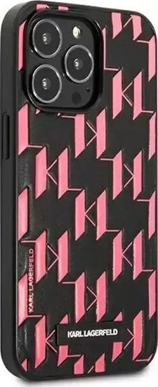 Picture of Karl Lagerfeld KLHCP13XMNMP1P iPhone 13 Pro Max 6,7" hardcase róowy/pink Monogram Plaque