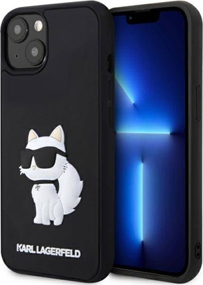 Attēls no Karl Lagerfeld Karl Lagerfeld KLHCP14M3DRKHNK iPhone 14 Plus 6.7" czarny/black hardcase Rubber Choupette 3D