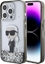 Picture of Karl Lagerfeld Karl Lagerfeld KLHCP15LLKKNSK iPhone 15 Pro 6.1" transparent hardcase Liquid Glitter Ikonik