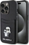 Attēls no Karl Lagerfeld KLHCP15LSAPKCNPK iPhone 15 Pro 6.1" czarny/black hardcase Saffiano Cardslot Karl&Choupette Metal Pin