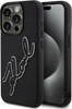 Picture of Karl Lagerfeld KLHCP15X3DRKSDLK iPhone 15 Pro Max 6.7" black/black hardcase 3D Rubber Signature