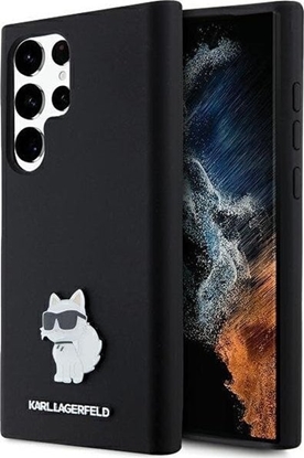 Attēls no Karl Lagerfeld Karl Lagerfeld KLHCS23LSMHCNPK S23 Ultra S918 czarny/black hardcase Silicone Choupette Metal Pin NoSize