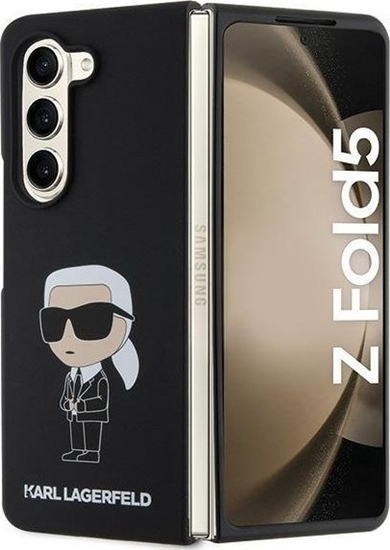Picture of Karl Lagerfeld Karl Lagerfeld KLHCZFD5SNIKBCK Z Fold5 hardcase czarny/black Silicone Ikonik