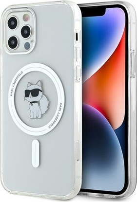 Attēls no Karl Lagerfeld Karl Lagerfeld KLHMP12MHFCCNOT iPhone 12/12 Pro 6.1" przezroczysty/transparent hardcase IML Choupette MagSafe