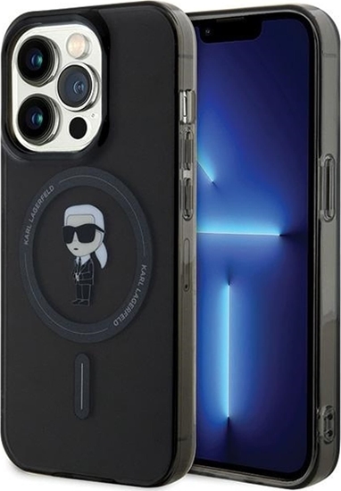 Изображение Karl Lagerfeld Karl Lagerfeld KLHMP14XHFCKNOK iPhone 14 Pro Max 6.7" czarny/black hardcase IML Ikonik MagSafe