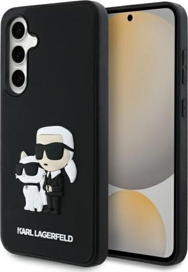 Изображение Karl Lagerfeld KLHCS24FE3DRKCNK S24 FE    S721 czarny/black hardcase 3D Rubber Karl&Choupette