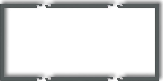 Picture of Karlik Ramka wypeniajca podwójna serii Deco grafitowy mat (28DRW-2)