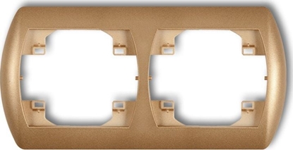 Picture of Karlik TREND Ramka pozioma podwójna brzowy metalik 9RH-2