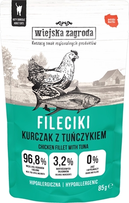 Attēls no Karma mokra dla kota Fileciki Kurczak z tuczykiem (dorosy) 85g