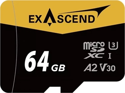 Picture of Karta ExAscend Catalyst MicroSDXC 64 GB UHS-I/U3 A2 V30 (EX64GUSDU1-AD)