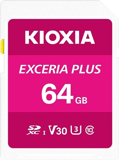 Picture of Karta Kioxia Exceria Plus SDXC 64 GB Class 10 UHS-I/U3 V30 (LNPL1M064GG4)