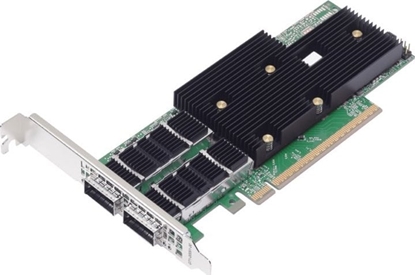 Attēls no Karta sieciowa Broadcom Broadcom P2200G - Netzwerkadapter - PCIe 5.0 x16 Low-Profile - 400 Gigabit QSFP112 x 2
