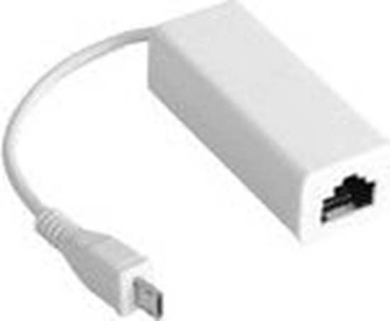 Picture of Karta sieciowa MicroConnect microUSB - RJ-45 Biay (USBMICROETHB)