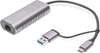 Picture of Digitus USB Type-C? Gigabit Ethernet Adapter 2.5G, USB-C? + USB A (USB3.1/3.0)