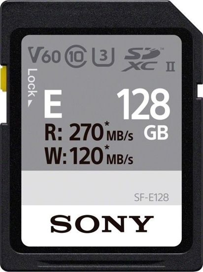 Picture of Karta Sony SF-E SDXC 128 GB Class 10 UHS-II/U3 V60 (SFE128A)