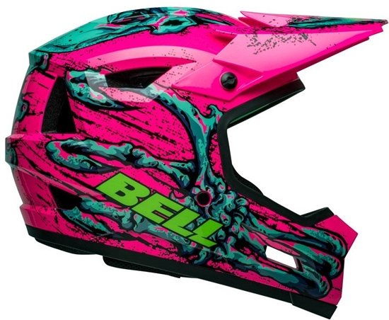 Picture of Kask full face BELL SANCTION 2 DLX MIPS bonehead gloss pink turquoise roz. XL (59-61 cm) (NEW) (LIMITED EDITION)