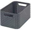 Picture of Kaste bez vāka Style Rattan S tumši pelēka 29x19x13cm