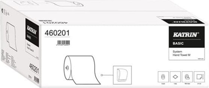 Picture of Katrin RCZNIK PAPIEROWY W ROLI HIGIENICZNY NATURALNY MAKULATURA 1-WARSTWOWY 1x45g 180m BASIC SYSTEM TOWEL 1szt