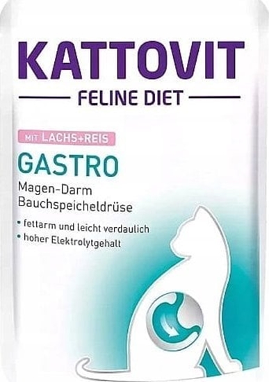 Picture of Kattovit KATTOVIT GASTRO oso z ryem 85g dla kota
