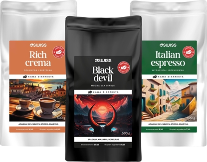 Picture of Kawa ziarnista 4Swiss wieo palona zestaw kaw 1,5 kg