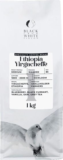 Picture of Kawa ziarnista Black Crow White Pigeon Ethiopia Yirgacheffe 1 kg