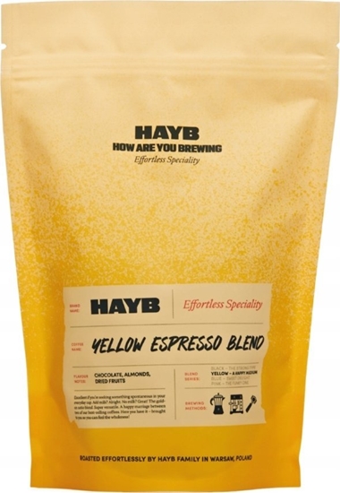Picture of Kawa ziarnista HAYB HAYB - Yellow Espresso Blend DARK 1kg