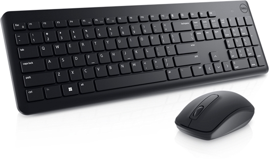 Изображение Dell Keyboard and Mouse KM3322W Keyboard and Mouse Set, Wireless, Batteries included, EE, Black