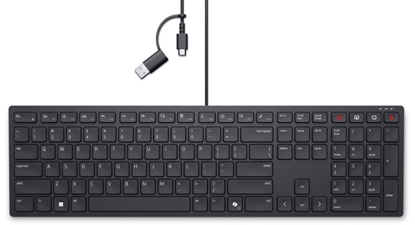 Изображение Dell | KB525C | Keyboard | Wired | Lithuanian | Black | USB-C
