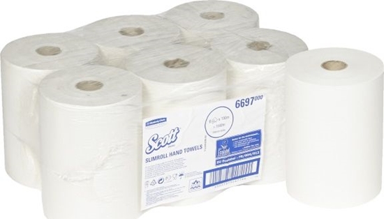 Picture of Kimberly-Clark Kimberly-Clark Scott Slimroll - Rcznik do rk w roli, d. 190 m - Biay