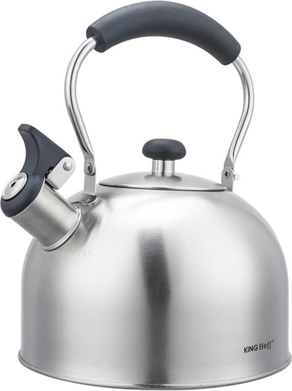 Picture of KingHoff CZAJNIK 2,5L Z GWIZDKIEM KINGHOFF KH-1859 SREBRNY