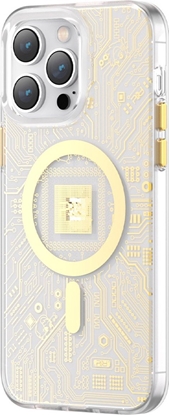 Изображение Kingxbar Kingxbar PQY Geek Series magnetyczne etui iPhone 14 Plus MagSafe zote