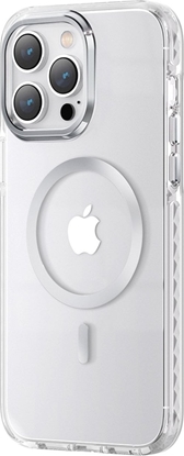 Изображение Kingxbar Kingxbar PQY Ice Crystal Series magnetyczne etui iPhone 14 MagSafe srebrne