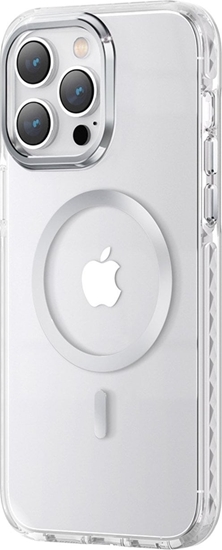 Изображение Kingxbar Kingxbar PQY Ice Crystal Series magnetyczne etui iPhone 14 MagSafe srebrne