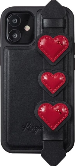 Изображение Kingxbar Kingxbar Sweet Series elowe etui ozdobione oryginalnymi Krysztaami Swarovskiego z podstawk iPhone 12 Pro / iPhone 12 czarny