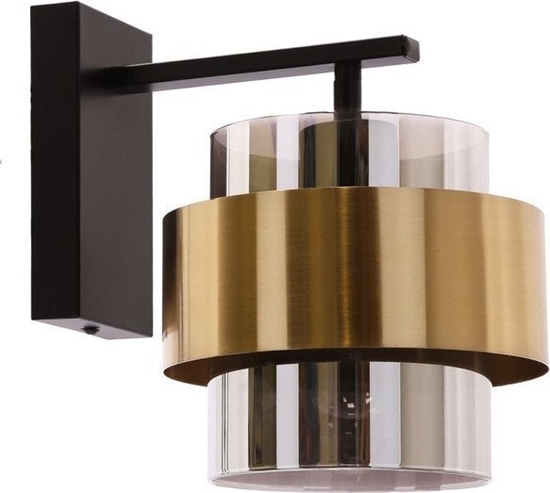 Изображение Kinkiet Candellux SPIEGA KINKIET CZARNYMOSINY E27 KLOSZ BEZBARWNY