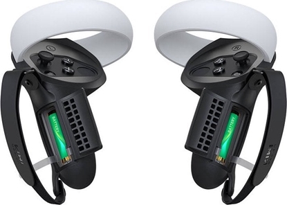 Attēls no KIWI design Pokrowiec na kontrolery z otworem na bateri i uchwytem Kiwi Design Q1 PRO-2.2 do Meta Quest 2 czarne