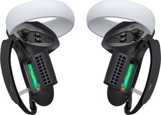 Изображение KIWI design Pokrowiec na kontrolery z otworem na bateri i uchwytem Kiwi Design Q1 PRO-2.2 do Meta Quest 2 czarne