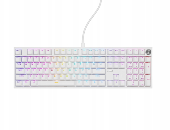 Picture of Klaviatūra Genesis Thor 404 RGB White Outemu Peach Silent