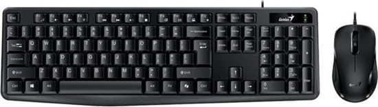 Picture of Klawiatura + mysz Genius Genius KM-170 COPILOT, zestaw klawiatura z optyczn myszk, CZ/SK, przewodowa (USB), czarna