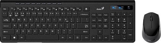 Picture of Klawiatura + mysz Rapoo GENIUS set klávesnice+my SlimStar 8230, Bezdrátový set Bluetooth + 2,4GHz, USB, CZ+SK layout, erná