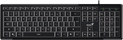Picture of Klawiatura Genius Genius SlimStar 820, klawiatura CZ/SK, slim rodzaj przewodowa (USB), czarna