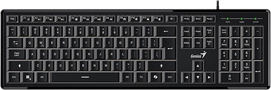 Picture of Klawiatura Genius Genius SlimStar 820, klawiatura CZ/SK, slim rodzaj przewodowa (USB), czarna