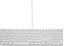 Picture of Klawiatura LMP Large Font USB Keyboard 110 keys wired USB keyboard with 2x USB and aluminum upper cover - UK English