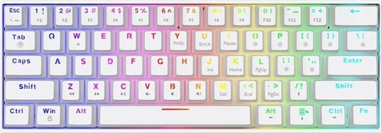 Picture of Klawiatura mechaniczna Whiteout X2, Brown Outemu, Hot Swap