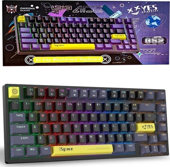 Picture of Klawiatura Onikuma ONIKUMA G52 Klawiatura Mechaniczna Gamingowa RGB : Kolor - czarny