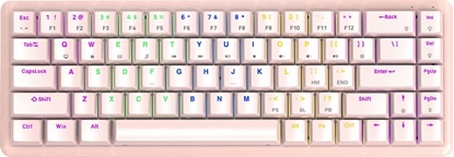 Picture of Klawiatura Rampage Low Profile REBEL Red switch (REBEL-PINK)