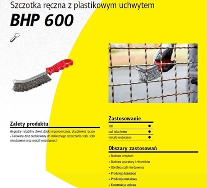 Picture of Klingspor K.SZCZOTKA RCZNA UCHWYT PLASTIKOWY BHP600 DRUT NIERDZEWNY