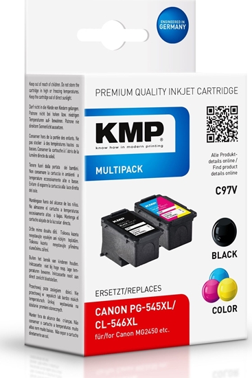 Picture of KMP C97V Multipack BK/Color comp. w. Canon PG-545/CL-546 XL